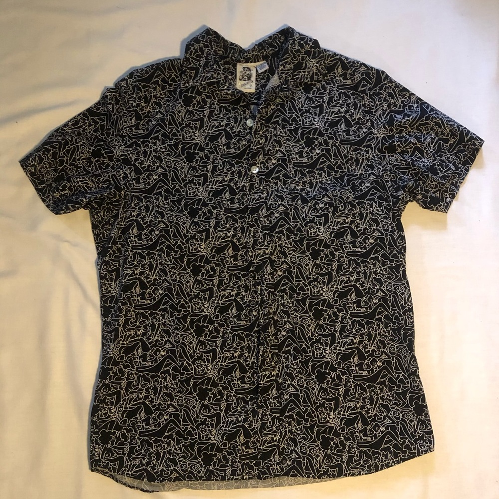 Black button up shirt